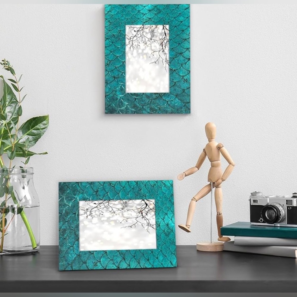 NWT Mermaid Scales “ Under the Sea” Picture Frames (2)